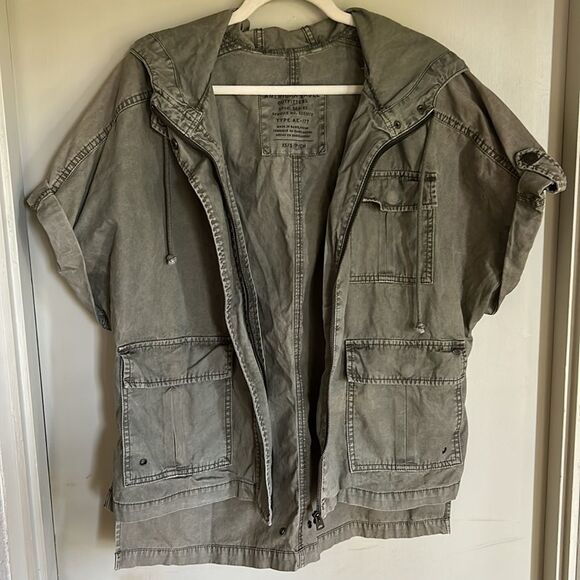 American Eagle Outfitters Military Cargo Jacket S/XS - Picture 2 of 11